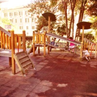 Playground in Rome close to Trevi fountain 